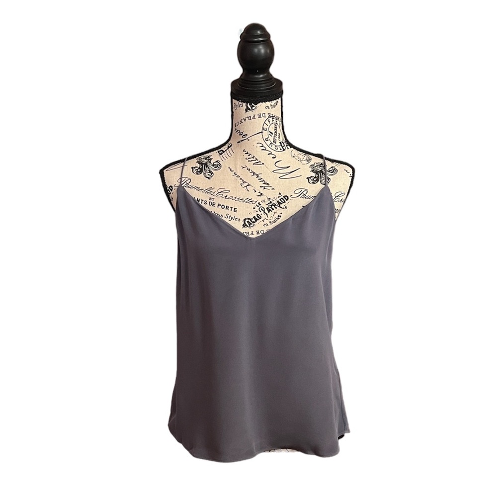 NWT!* JCrew silk tank in a lovely gray/blue color.size 8